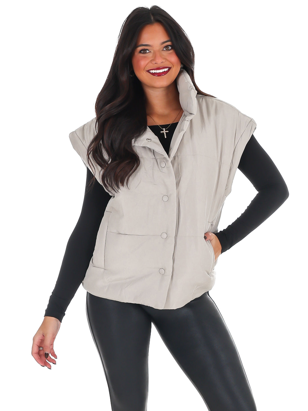 Oversized Puffer Vest Doorbuster