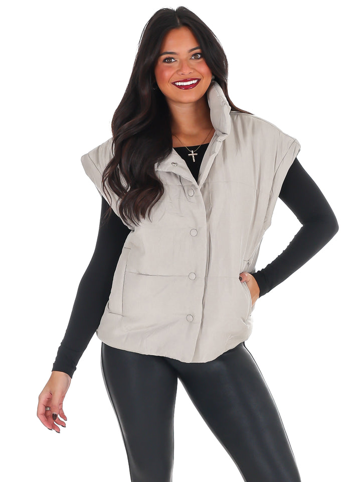 Oversized Puffer Vest Doorbuster