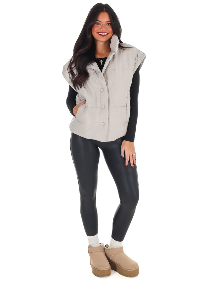Oversized Puffer Vest Doorbuster