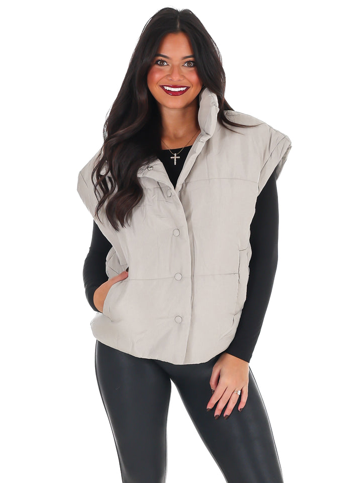 Oversized Puffer Vest Doorbuster