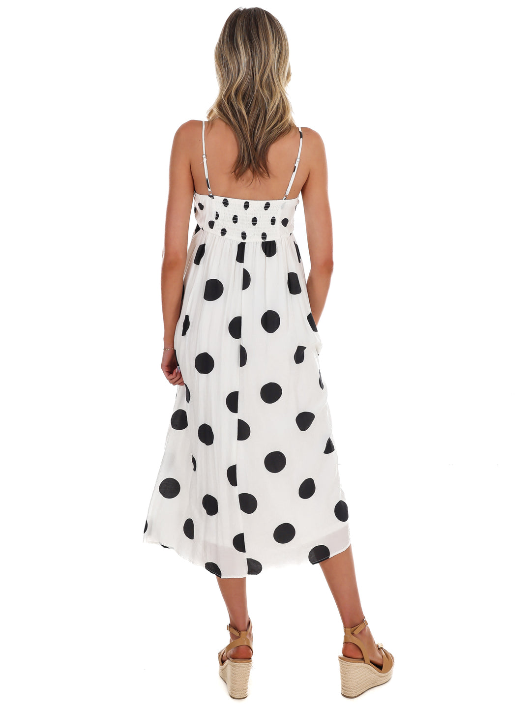 Parisian Polka Midi Dress