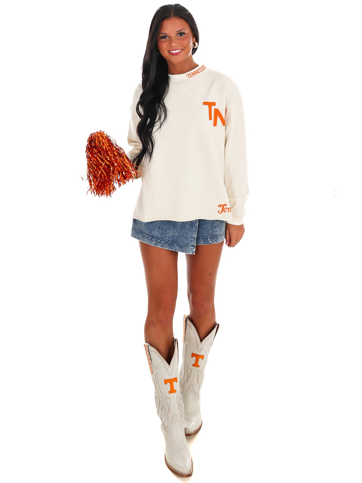 Tenn Print Pullover Sweater