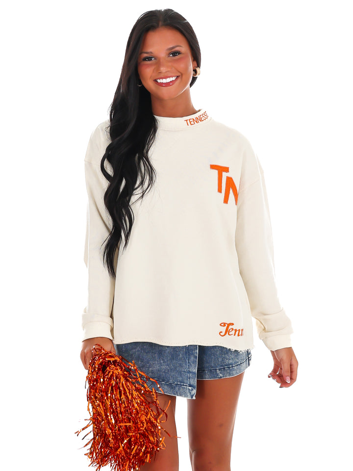 Tenn Print Pullover Sweater