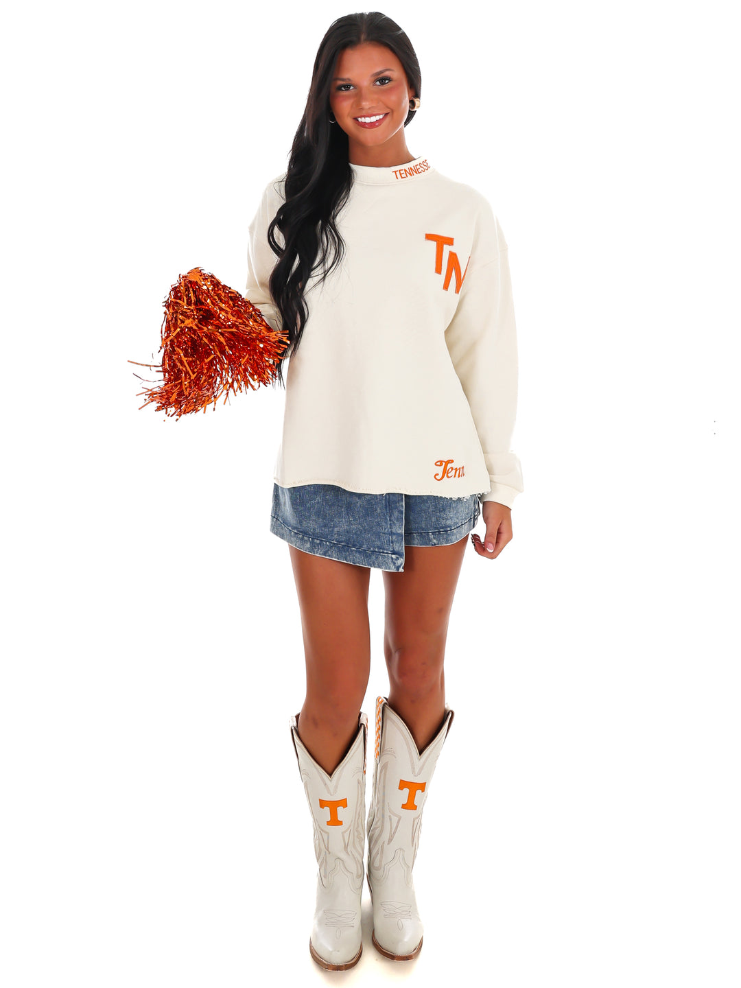 Tenn Print Pullover Sweater