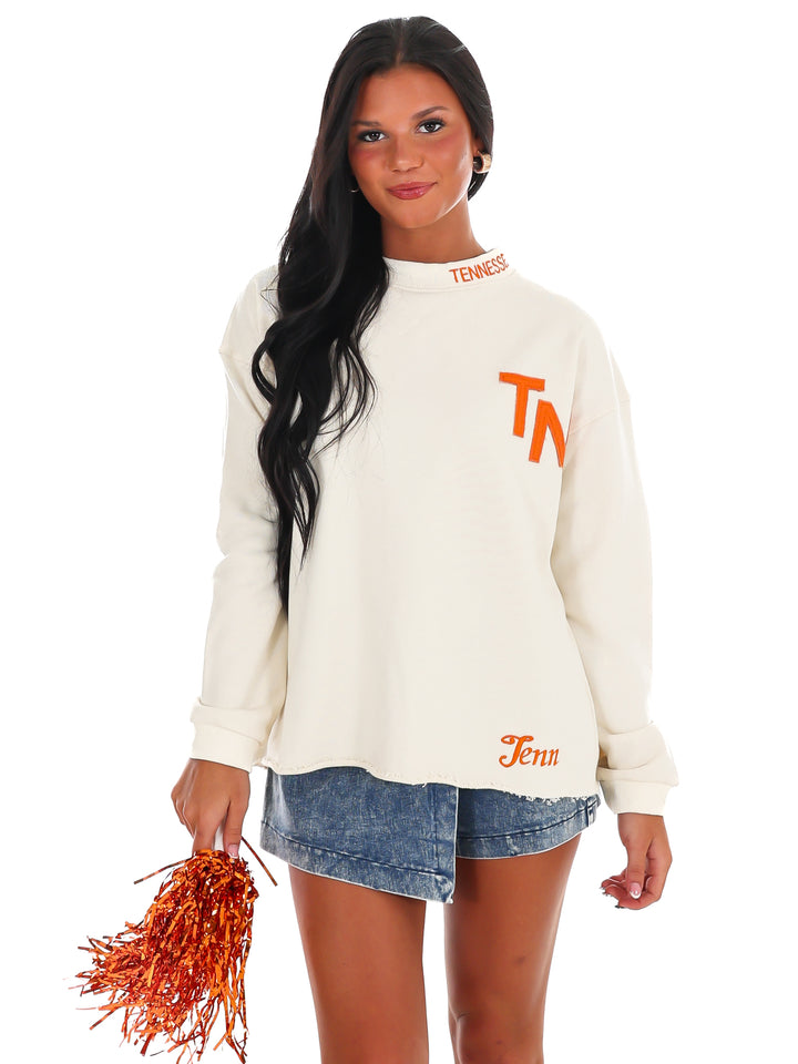 Tenn Print Pullover Sweater