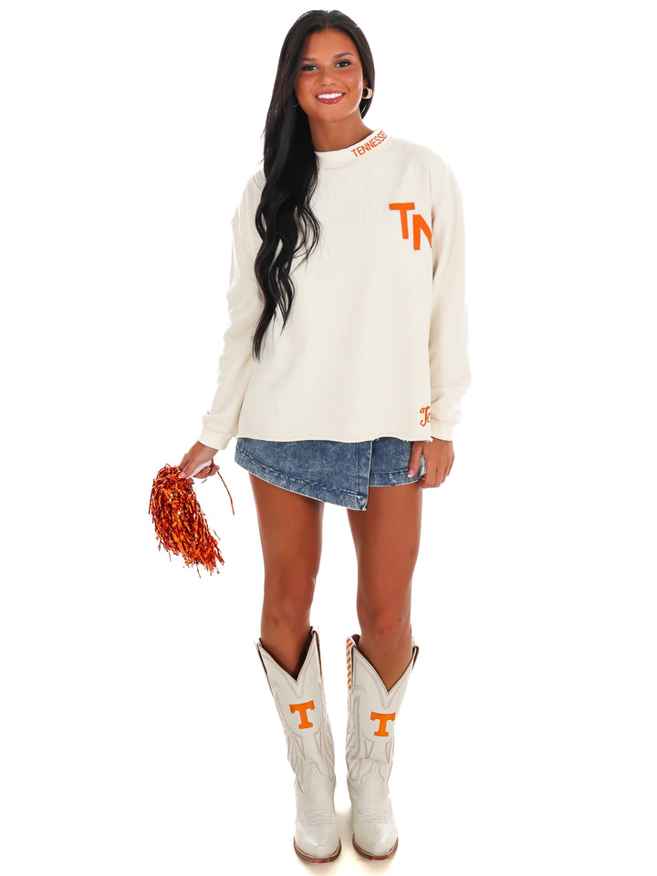 Tenn Print Pullover Sweater