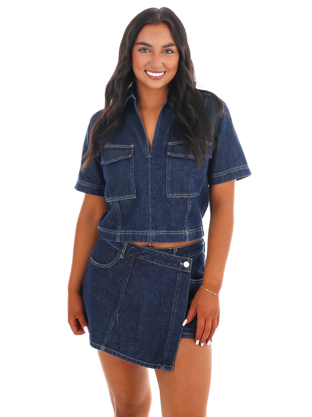 Denim Duo Two Piece Set