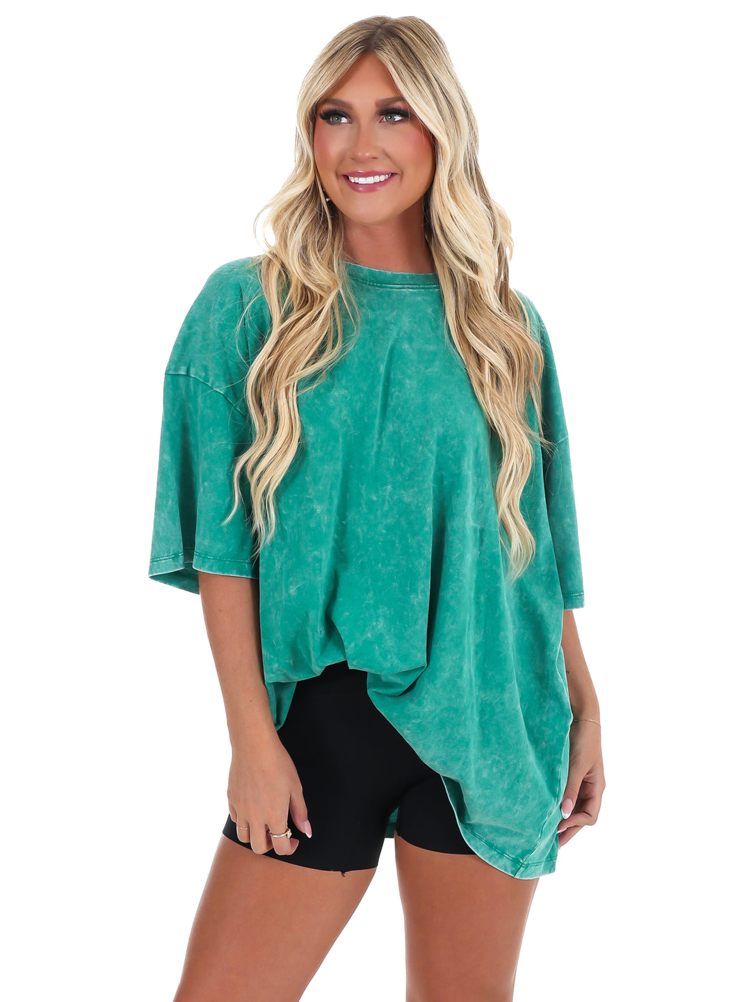 Playing Games Acid Wash Boyfriend Tee