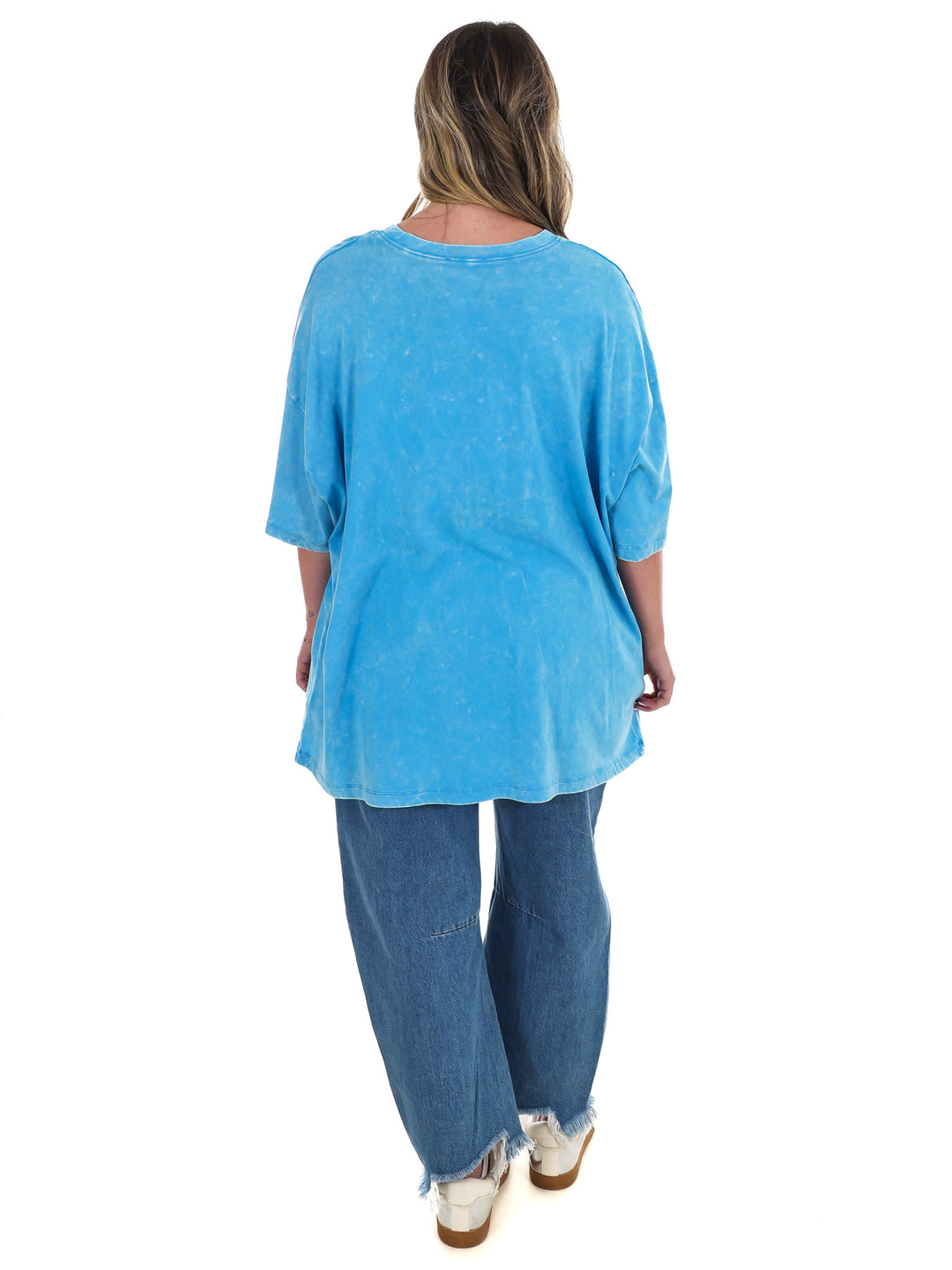 Playing Games Acid Wash Boyfriend Tee