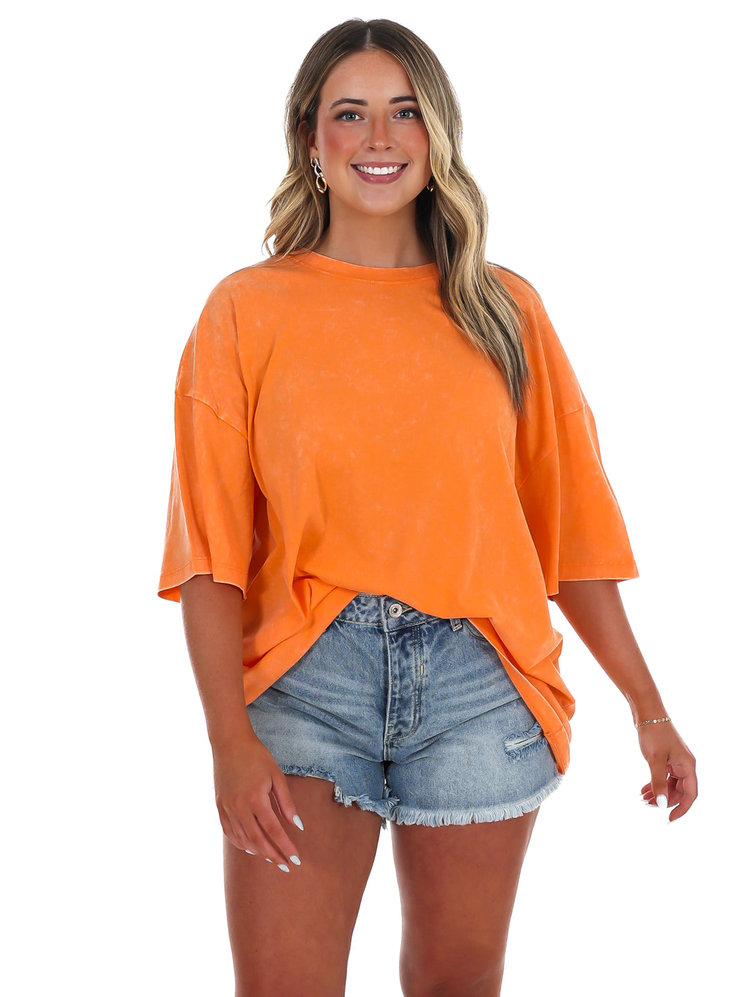 Playing Games Acid Wash Boyfriend Tee