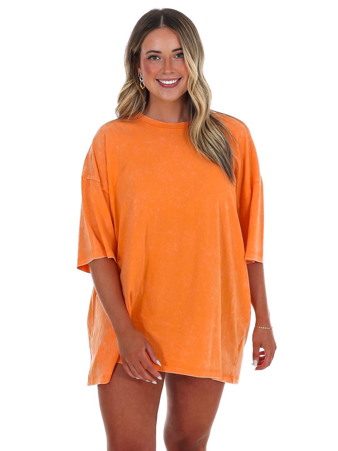 Playing Games Acid Wash Boyfriend Tee