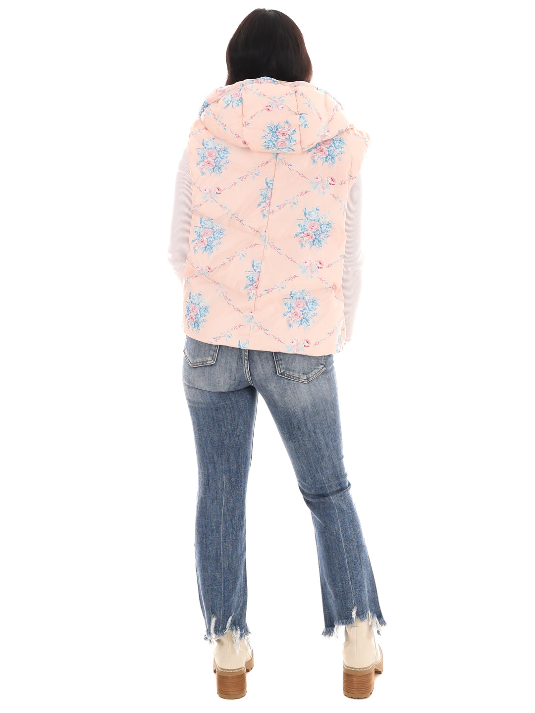 Garden Grove Floral Puffer Vest