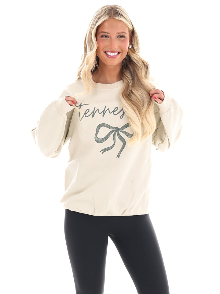 Camo Tennessee Coquette Bow Sweatshirt