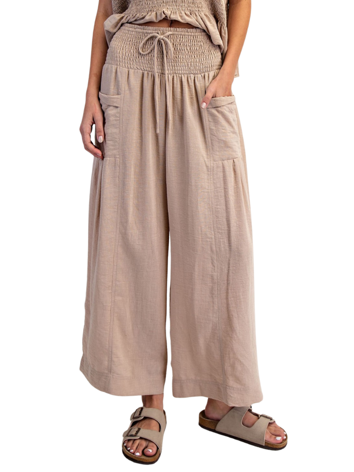 Riviera Wide Leg Cropped Pants
