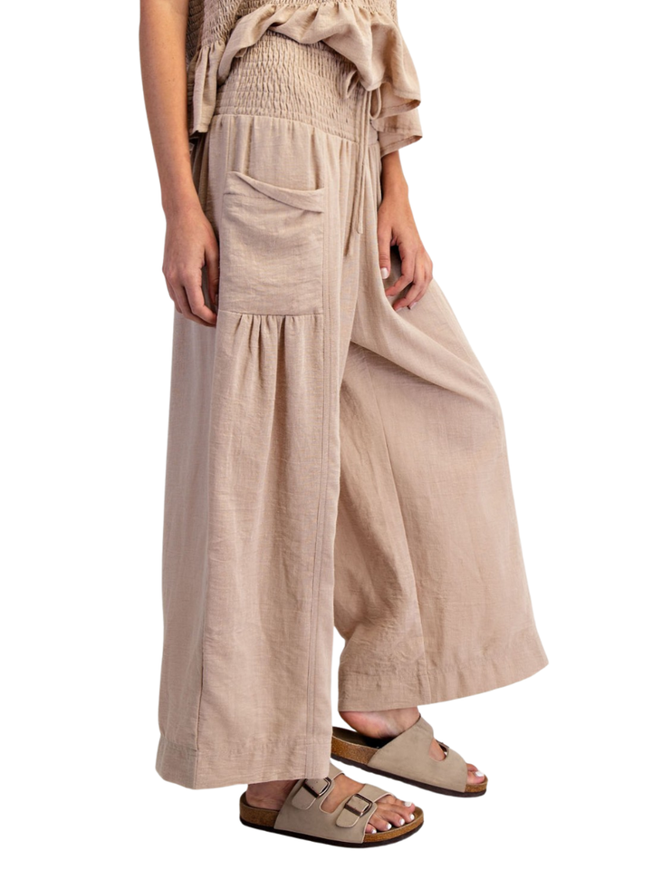 Riviera Wide Leg Cropped Pants