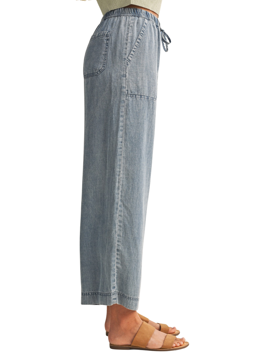 Someone Else Cropped Denim Pants