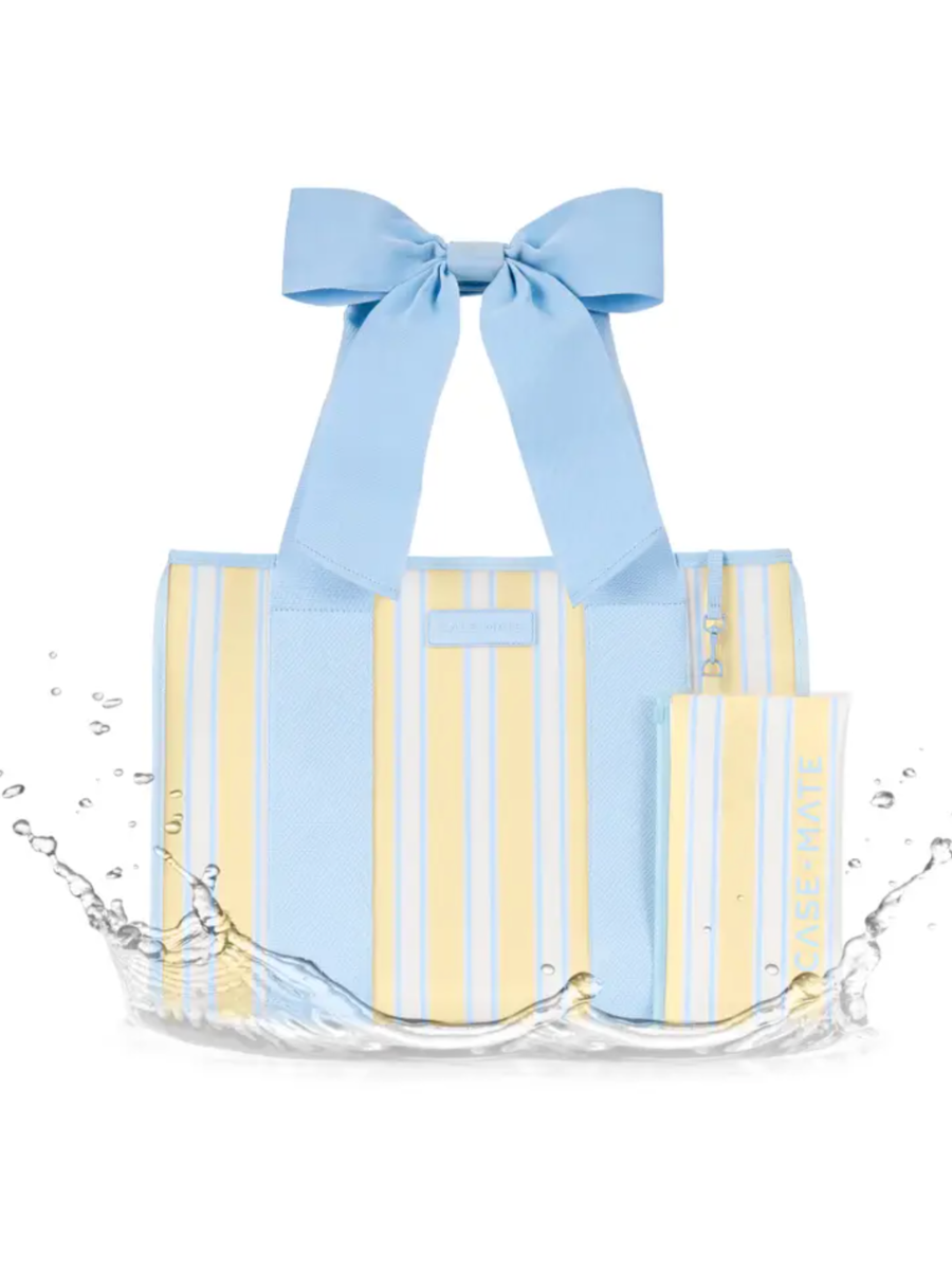 Case-Mate Cabana Stripe Bow Jelly Tote Bag