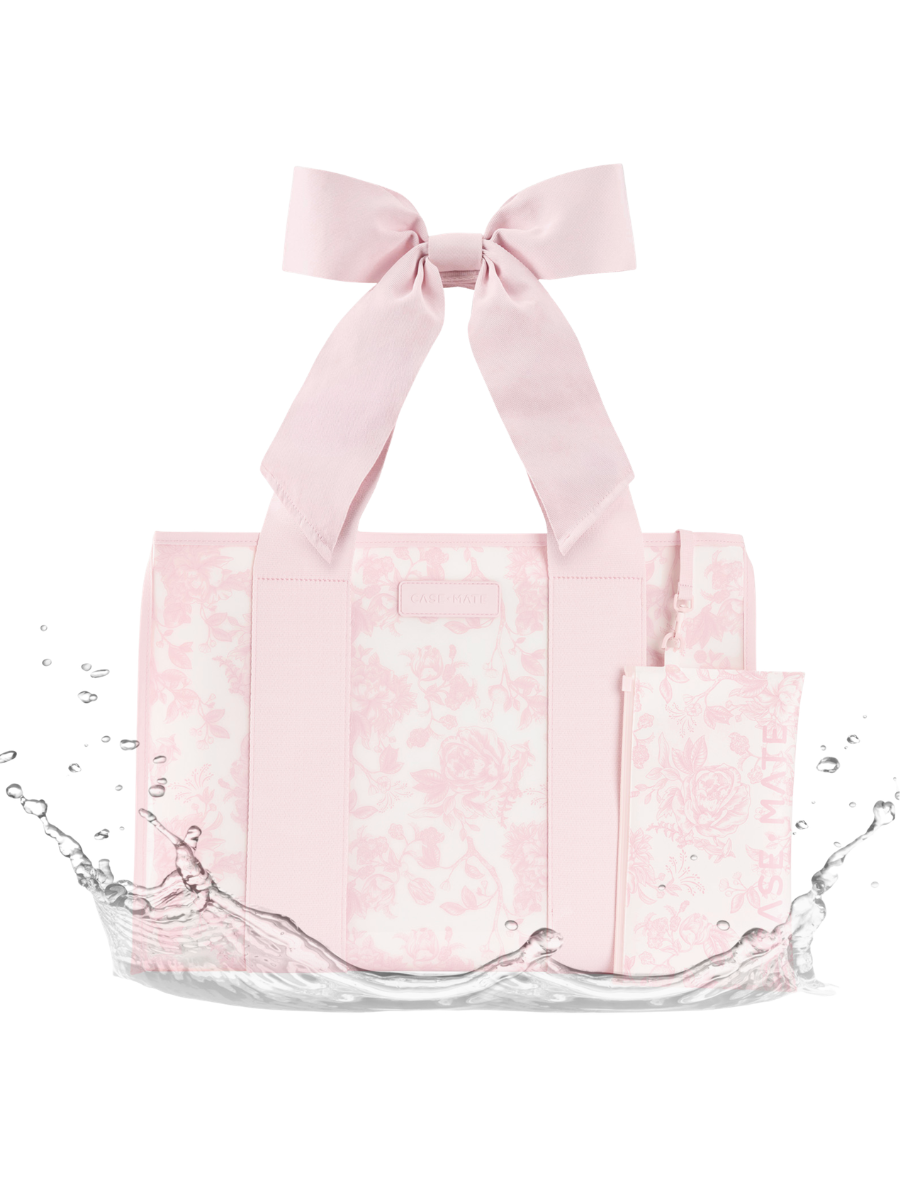 Case-Mate Afternoon Rosé Bow Jelly Tote Bag