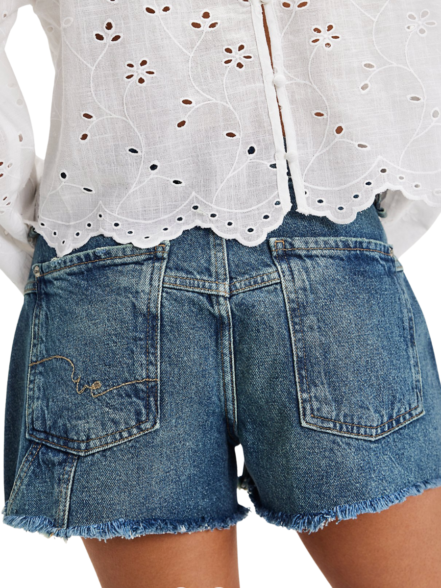 Free People Now Or Never Denim Short