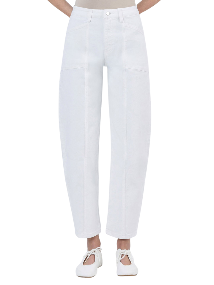 Super High Rise Panel Barrel Jeans
