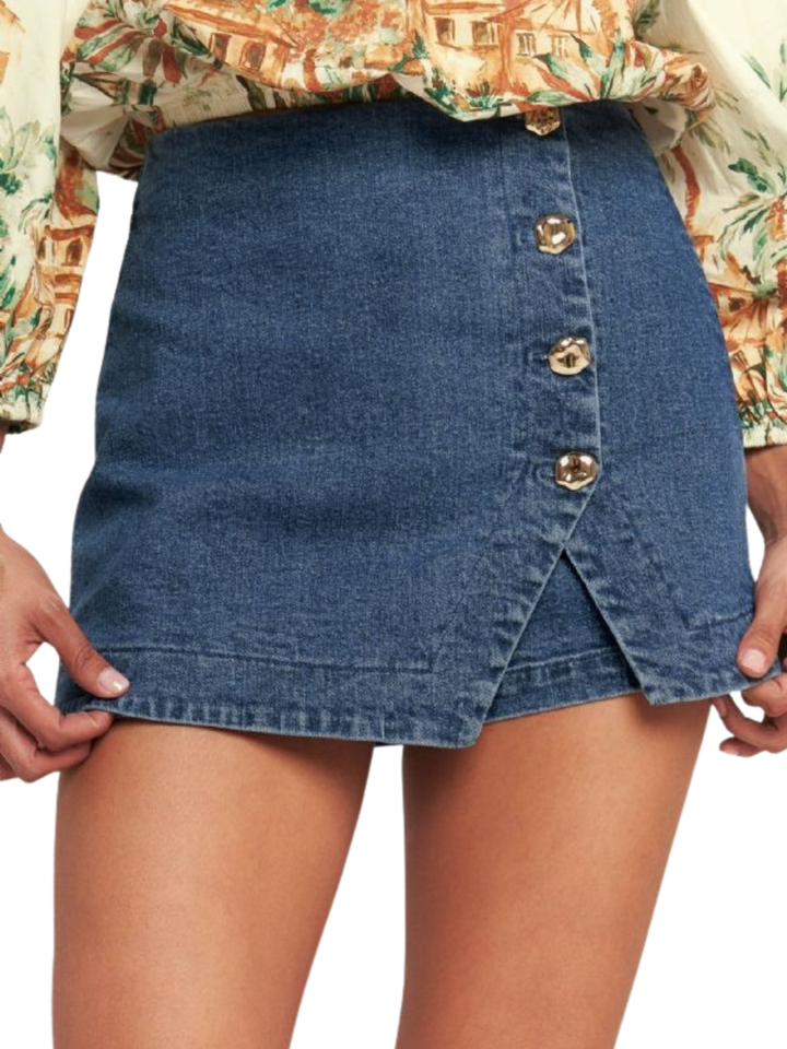 City Limits Denim Skort