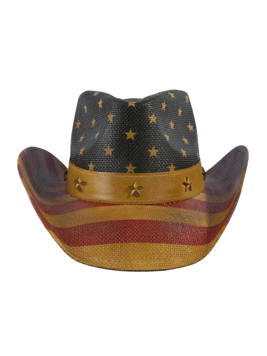 Patriotic American Flag Western Cowboy Hat