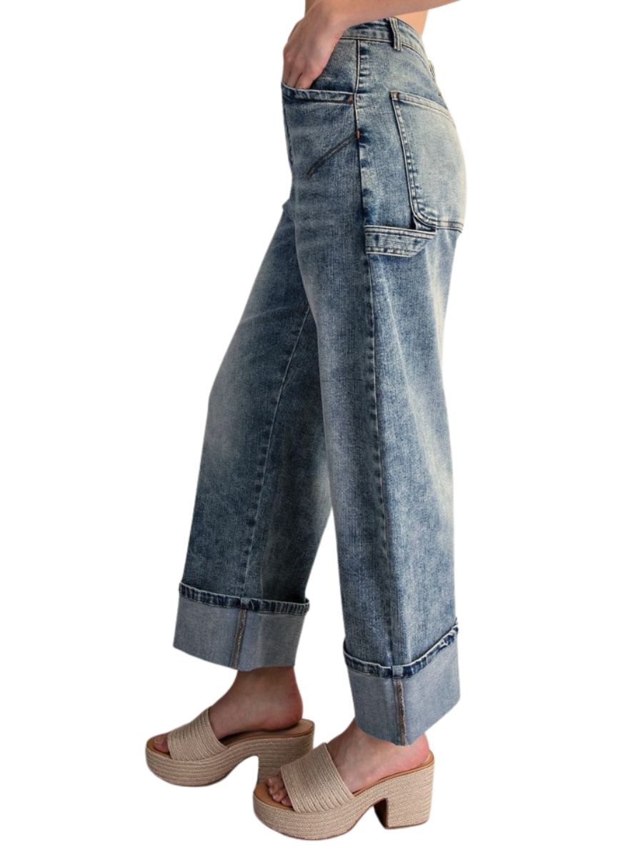 Runaround Rolled Up Hem Jeans