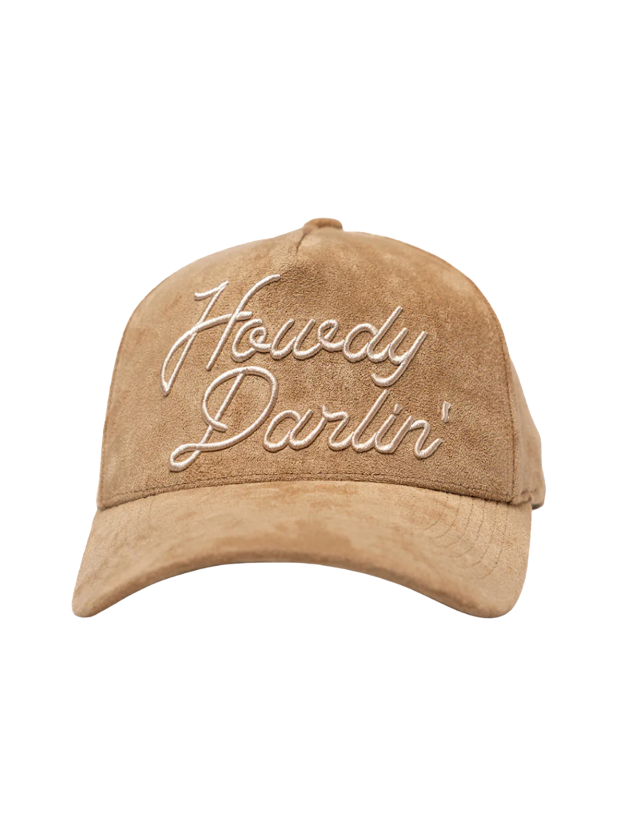 Suede Howdy Darlin' Trucker Hat