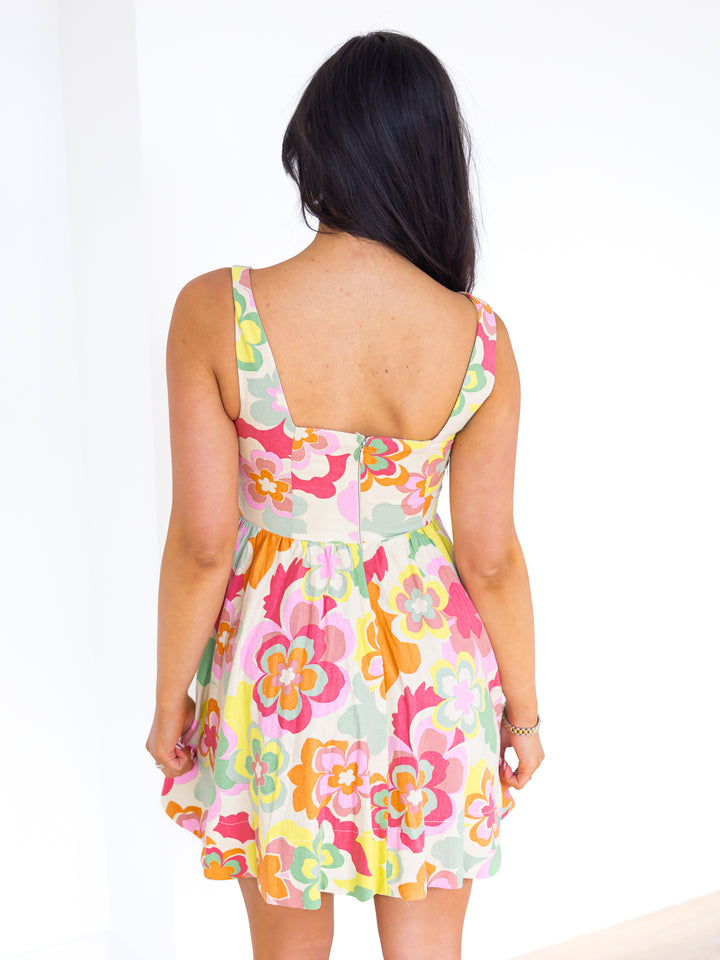 Feel the Light Print Mini Dress