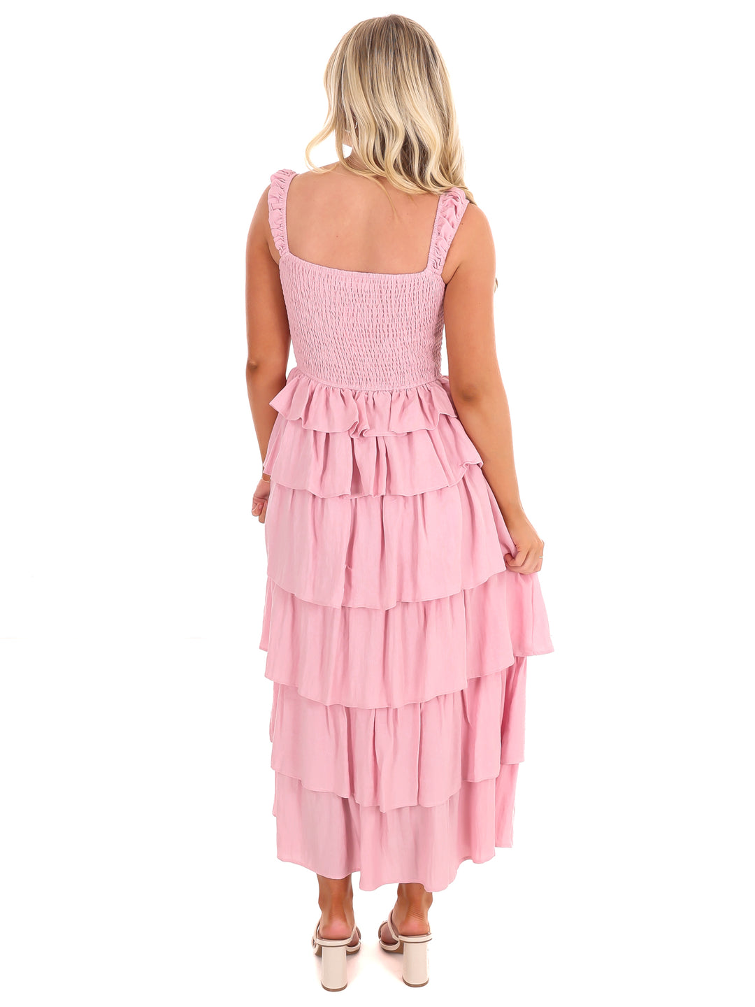 Walk Together Tiered Midi Dress