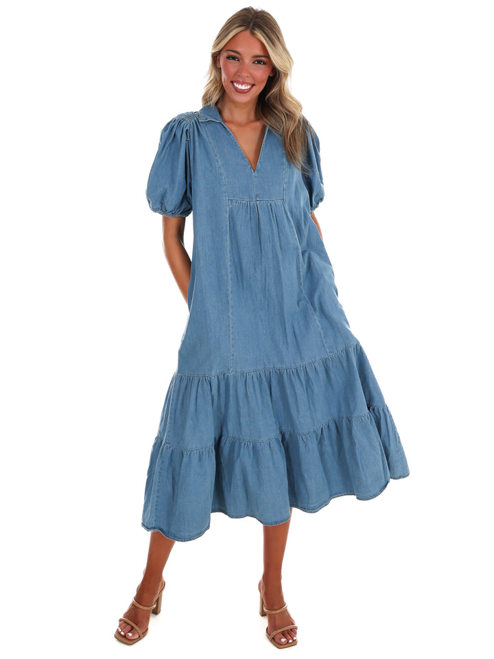 Sweetwater Denim Midi Dress