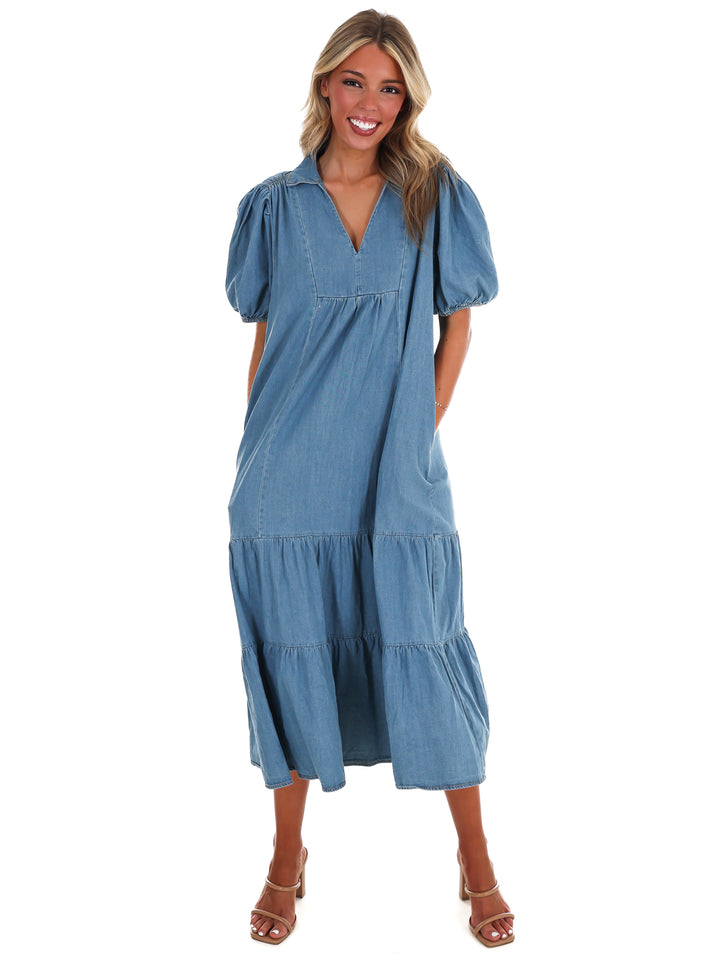 Sweetwater Denim Midi Dress
