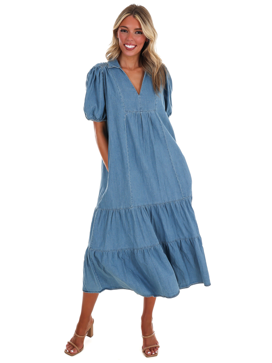 Sweetwater Denim Midi Dress
