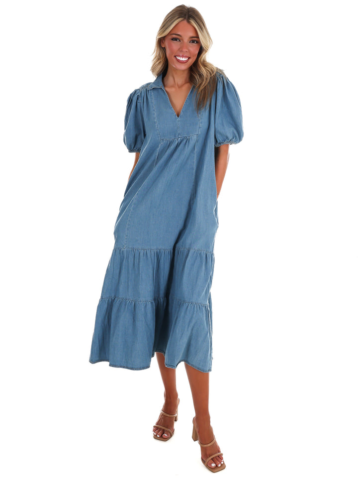 Sweetwater Denim Midi Dress