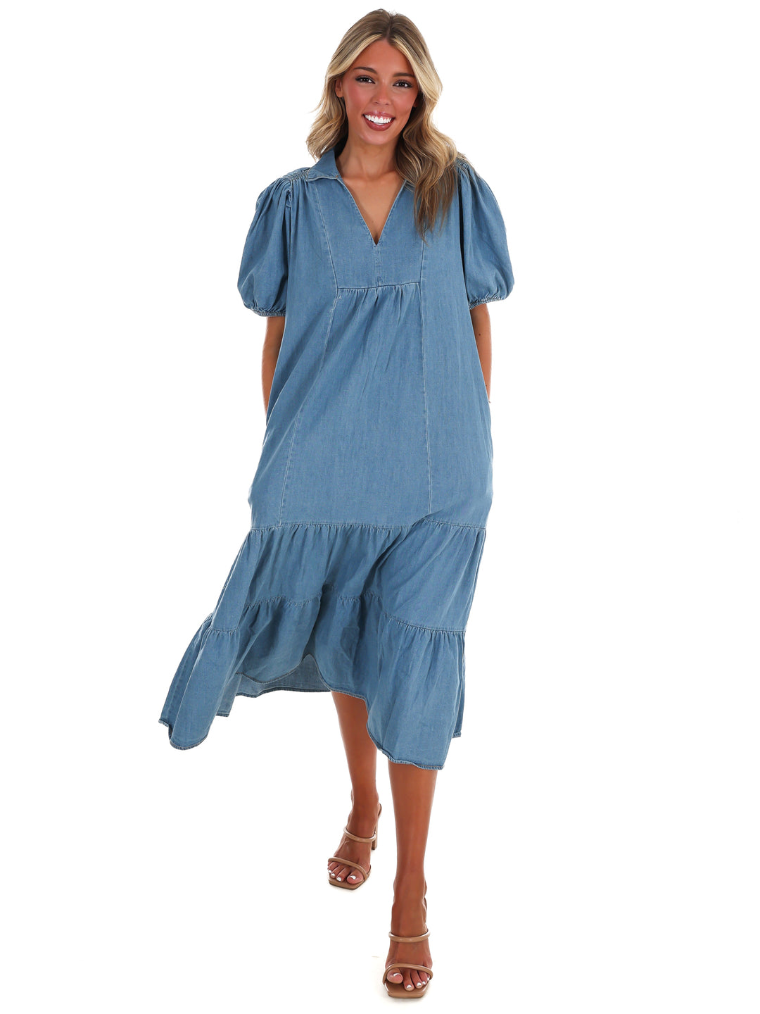 Sweetwater Denim Midi Dress