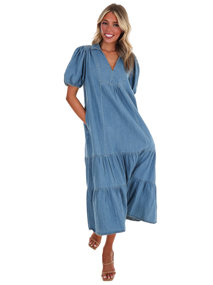 Sweetwater Denim Midi Dress