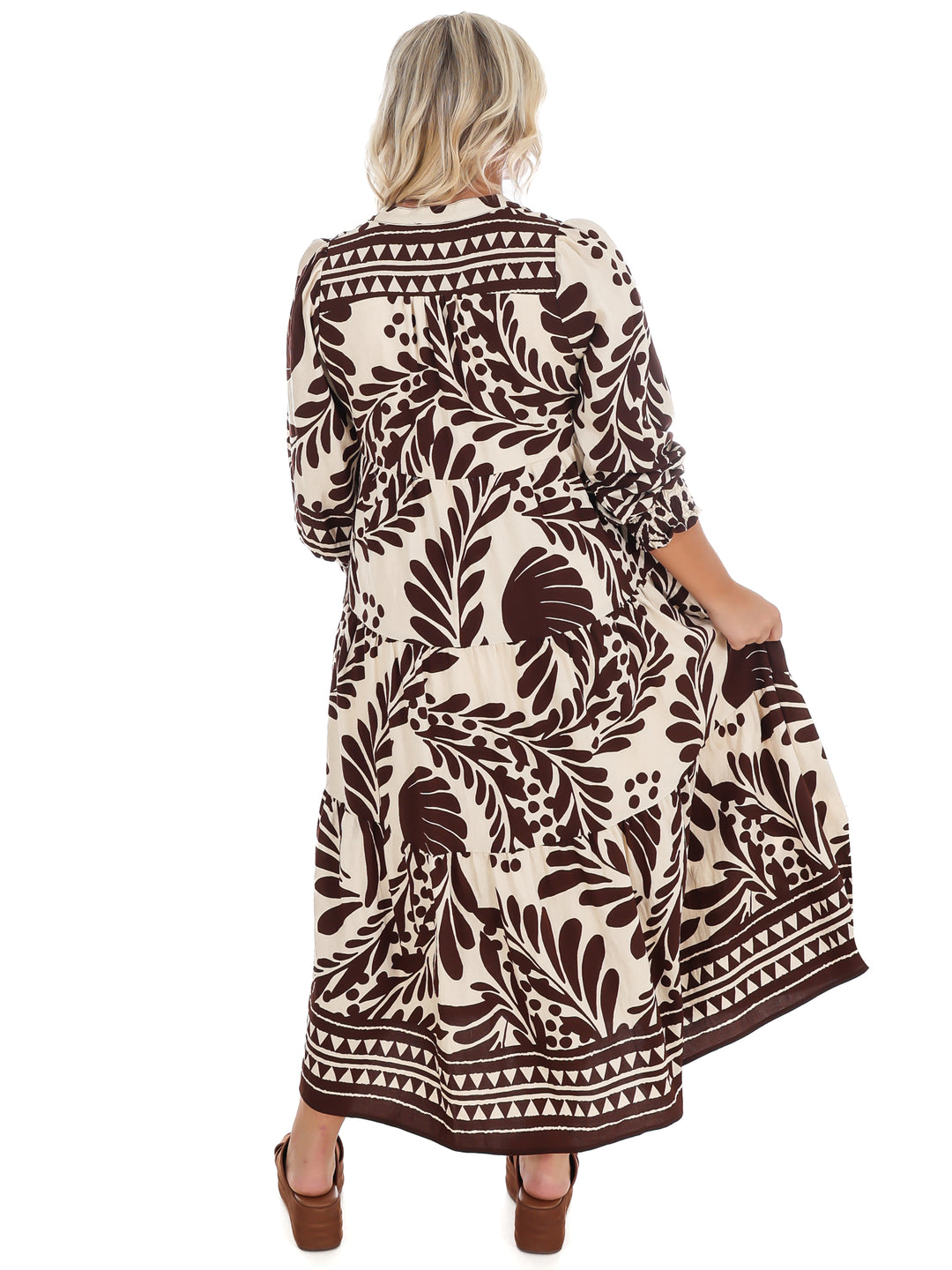 Pattern of Thought Midi Dress