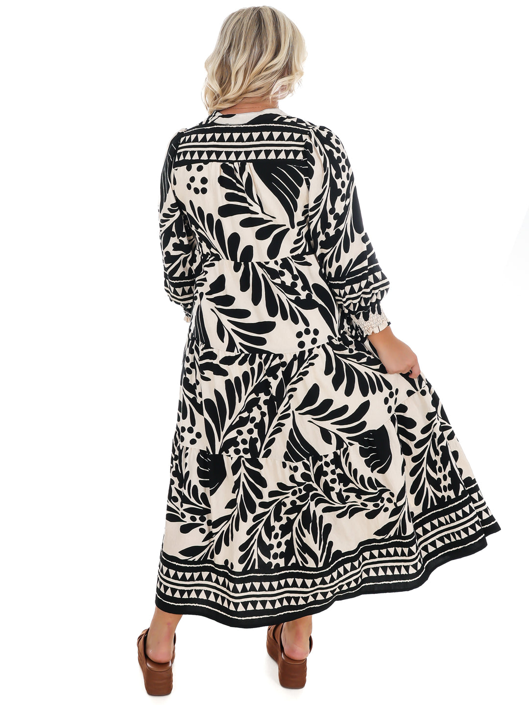 Pattern of Thought Midi Dress