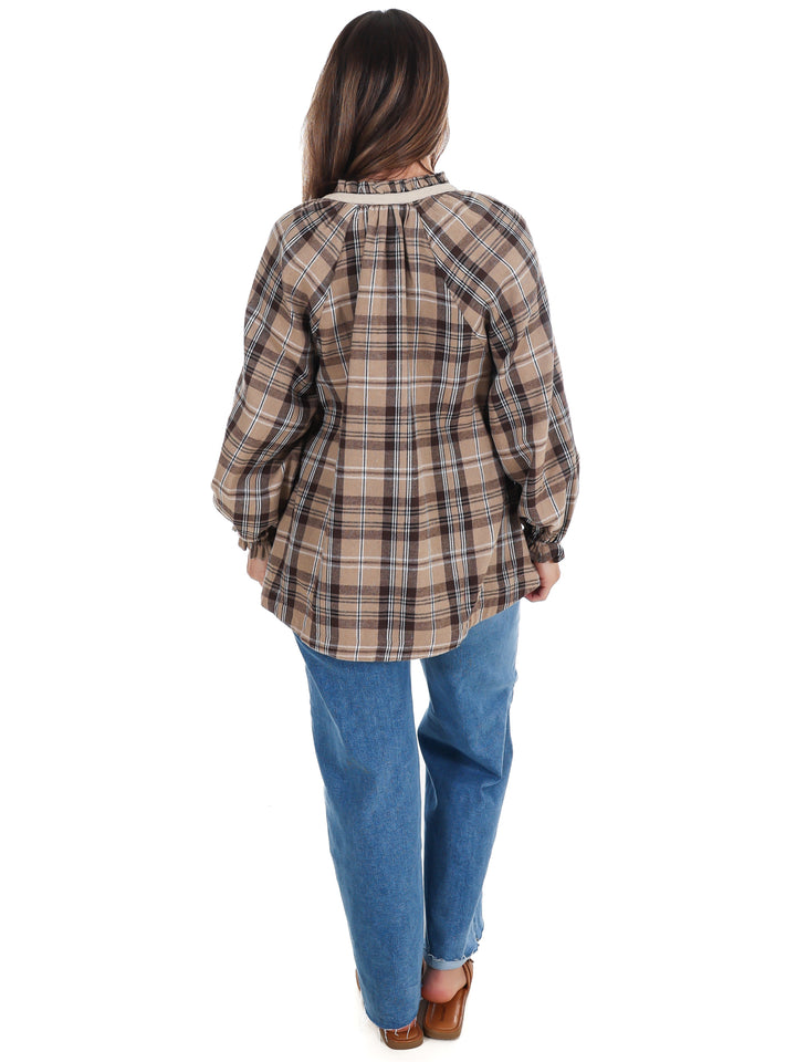 Front Porch Plaid Top