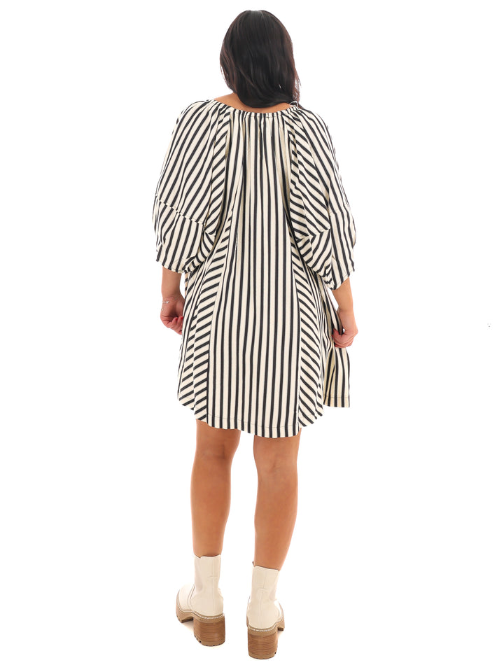 Whirlwind Stripe Mini Dress