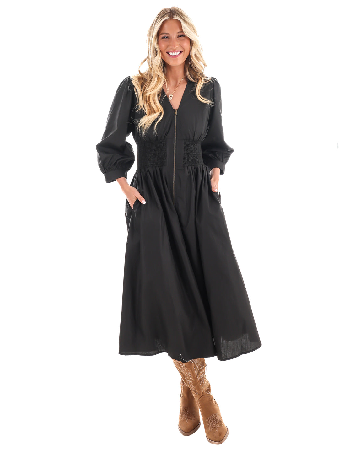 Take the High Road Midi Dress