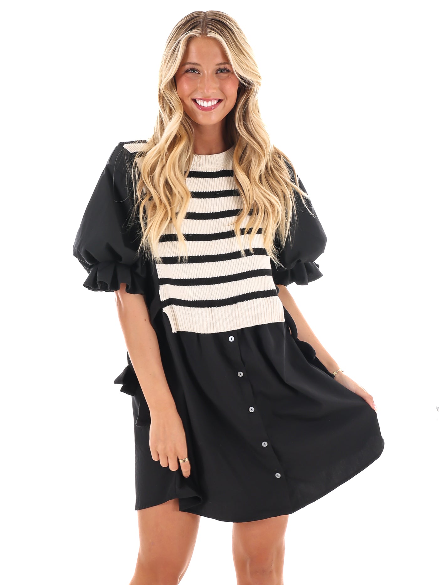 Dual Charm Twofer Mini Dress