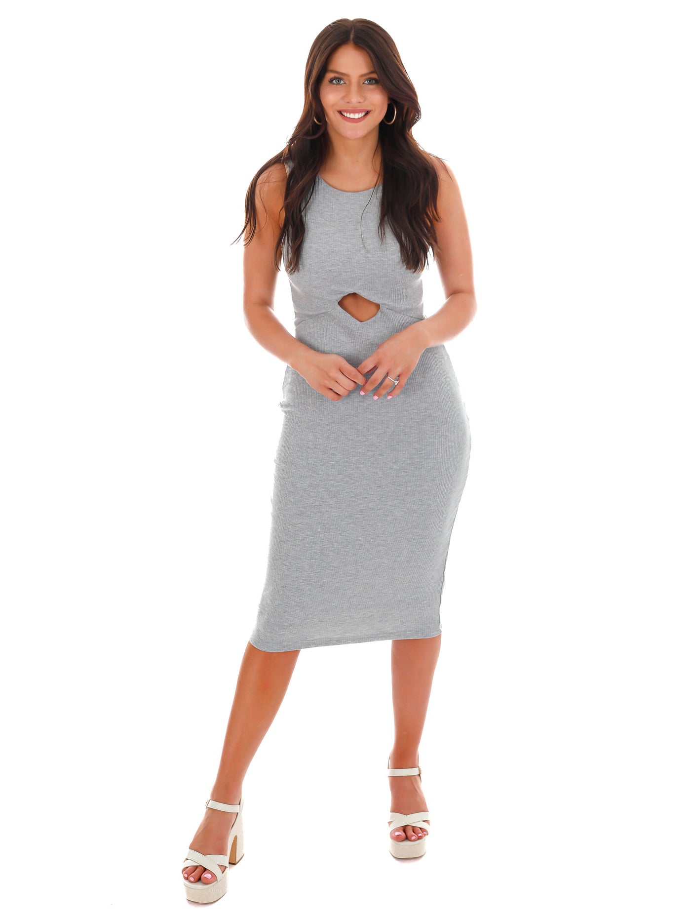 Lose Touch Ribbed Midi Dress