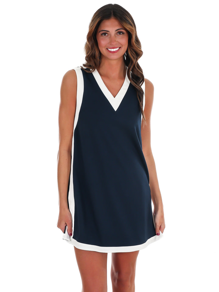 Fast Break Contrast Mini Dress