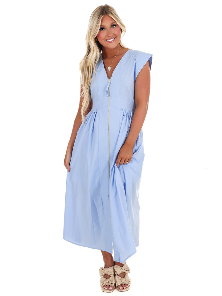 Say It Again V-Neck Midi Dress