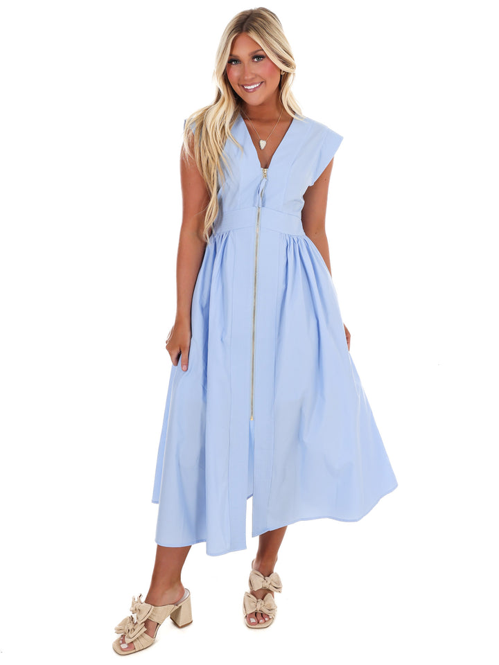 Say It Again V-Neck Midi Dress