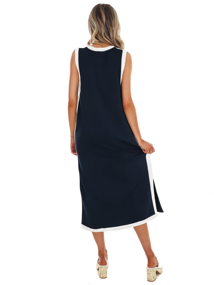 Reason to Stay Contrast Midi Dress