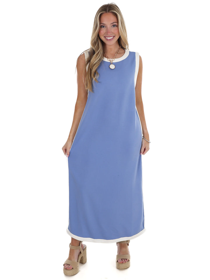 Reason to Stay Contrast Midi Dress