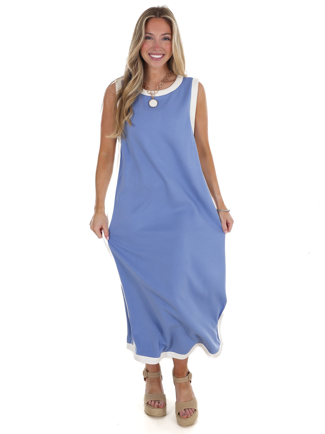 Reason to Stay Contrast Midi Dress
