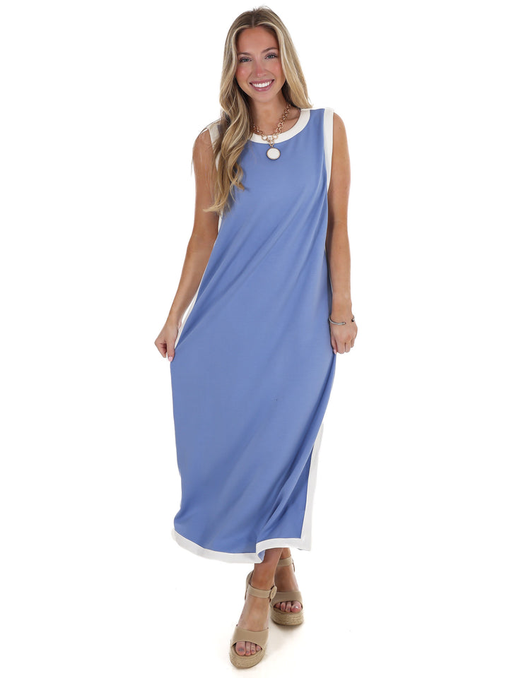Reason to Stay Contrast Midi Dress